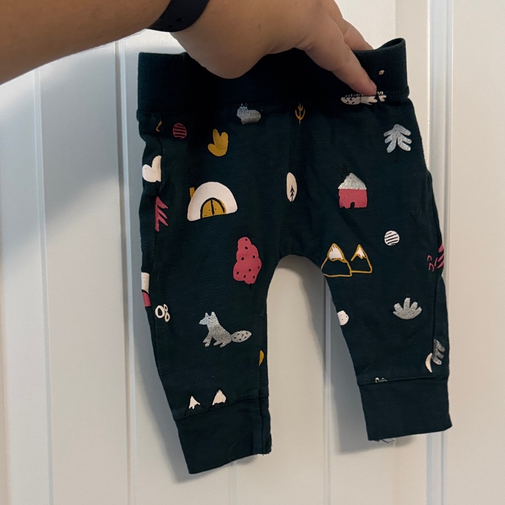Patterned Kids Bottoms - Green